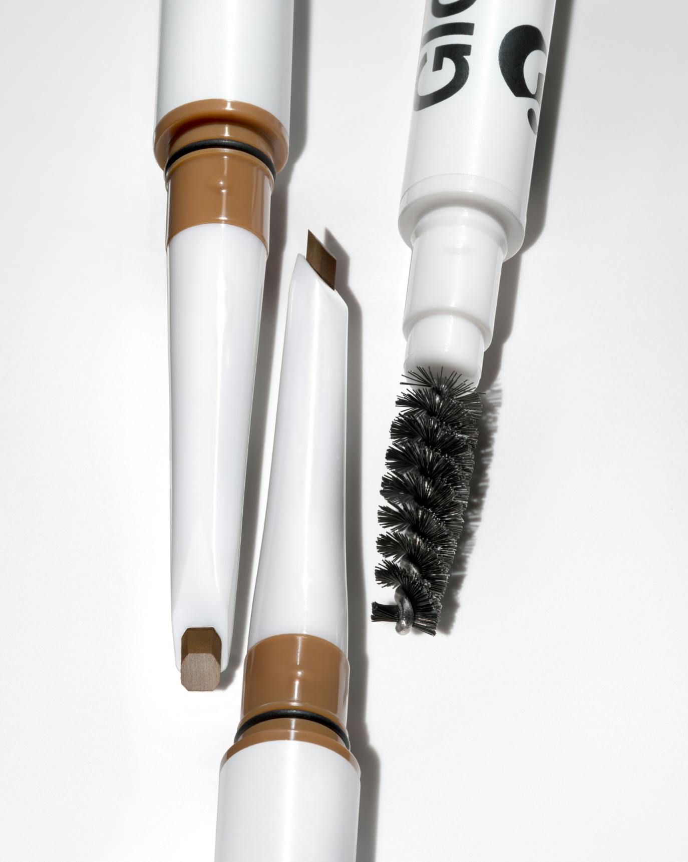 Shape + define brows with a precision edge + spoolie