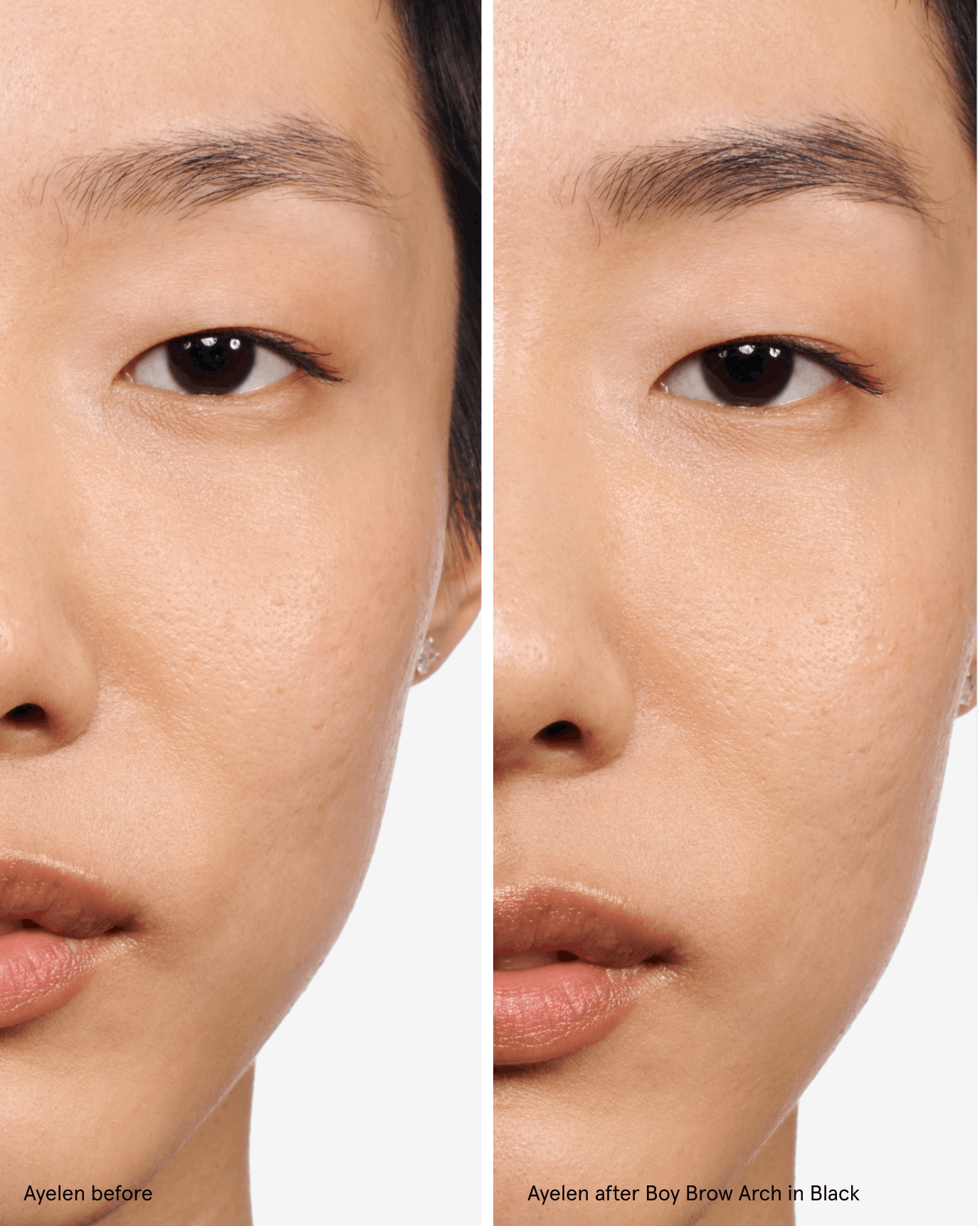 ayelen wearing boy brow arch