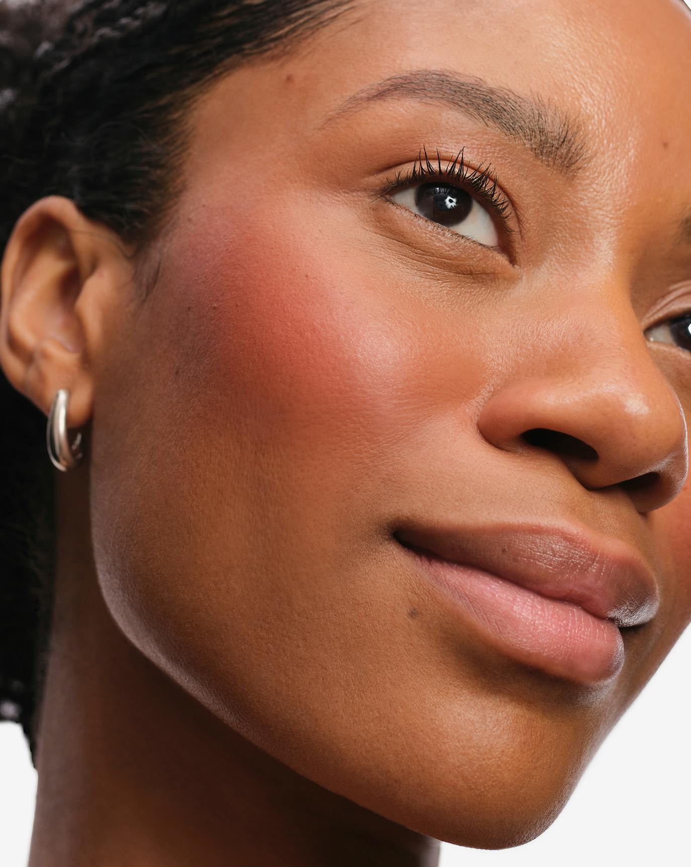 Naome wears Cloud Paint + Cloud Paint Plush Blush in Storm.