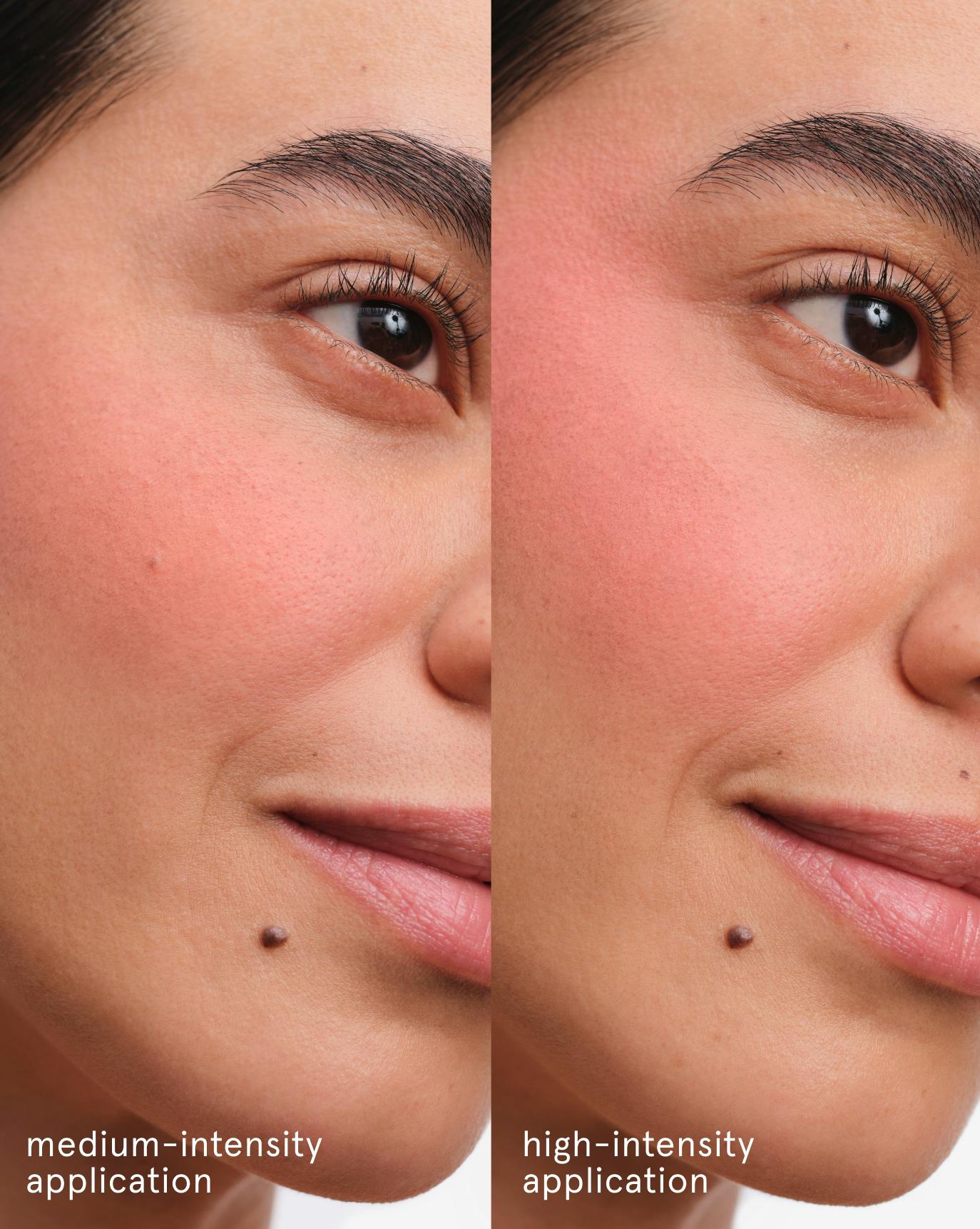 Joanna wears Cloud Paint Plush Blush in Beam.