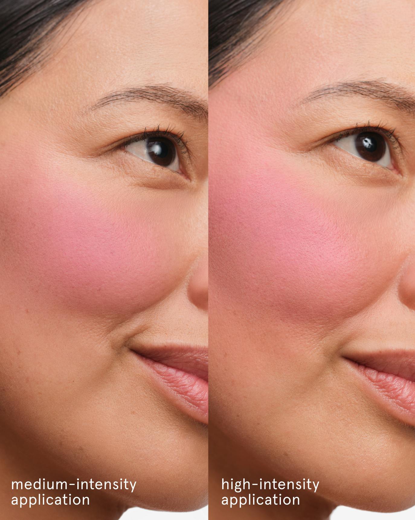 Christine wears Cloud Paint Plush Blush in Bloom.