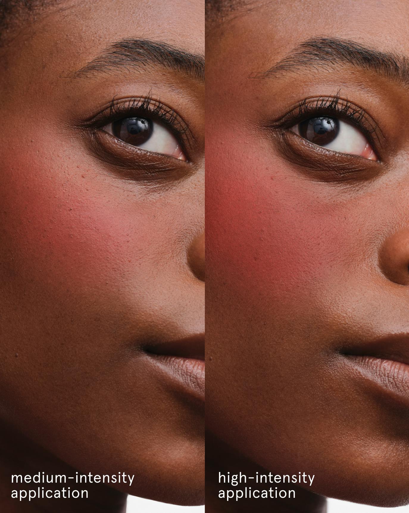 Olivia wears Cloud Paint Plush Blush in Burst.