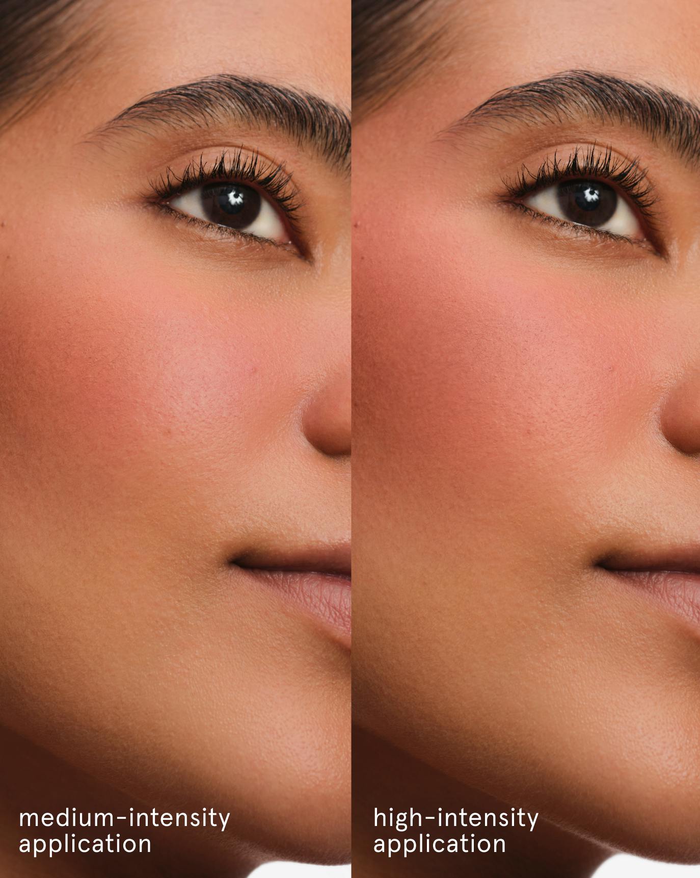 Summer wears Cloud Paint Plush Blush in Float.