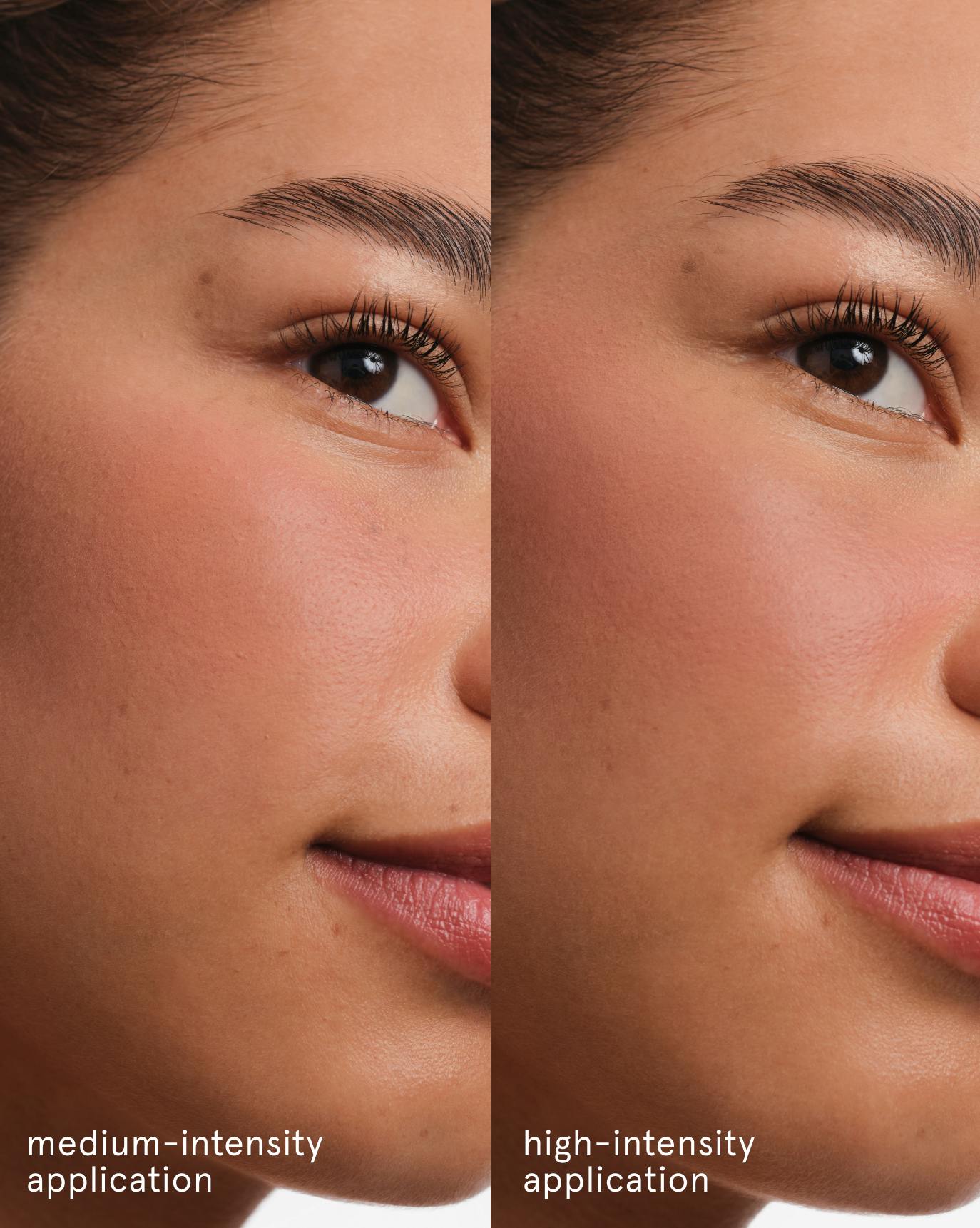 Nyah wears Cloud Paint Plush Blush in Gale.