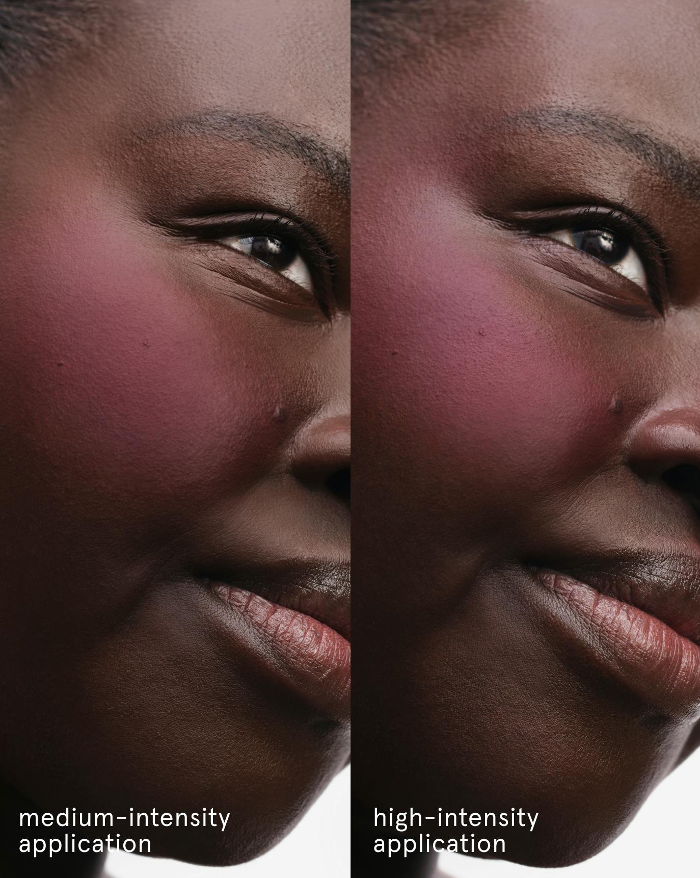 Anai wears Cloud Paint Plush Blush in Plume.