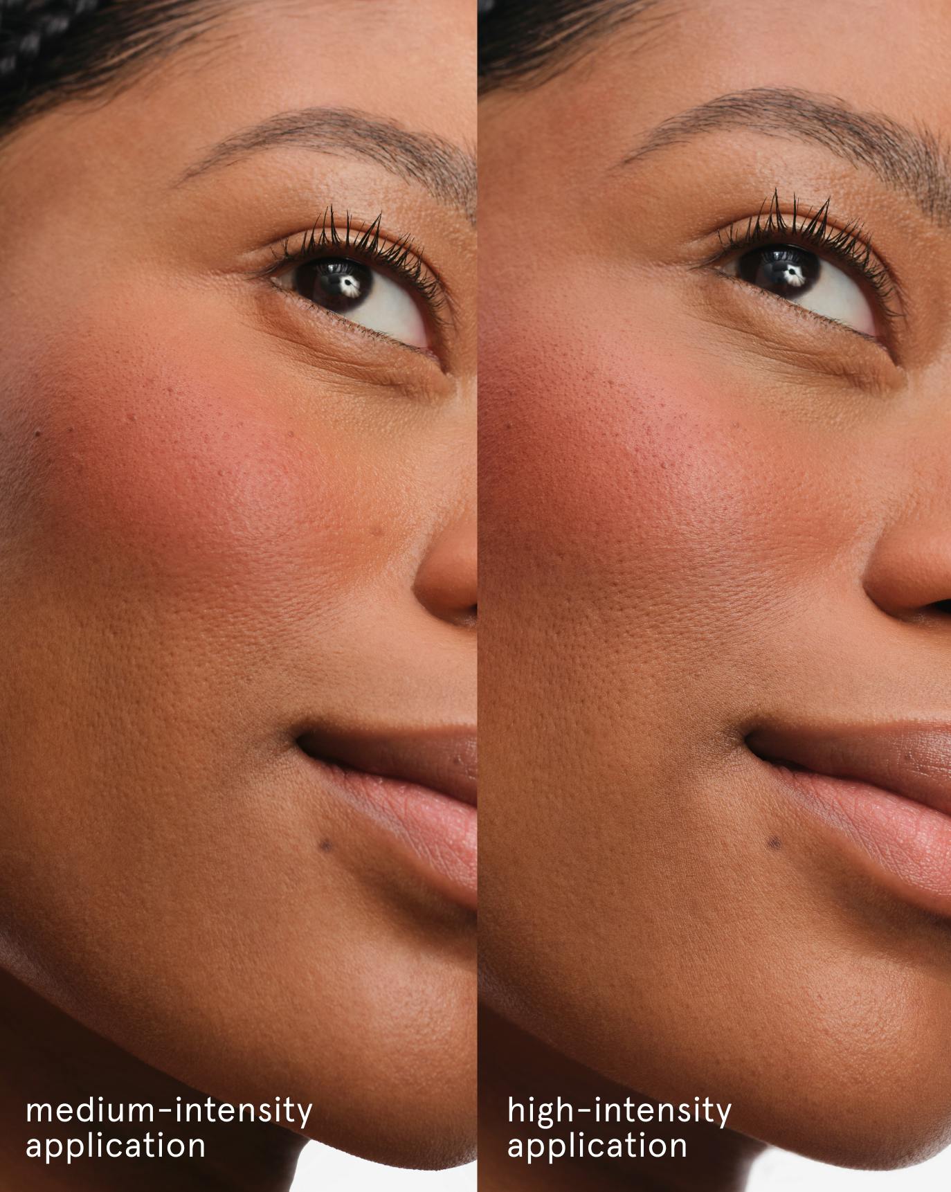 Naome wears Cloud Paint Plush Blush in Storm.