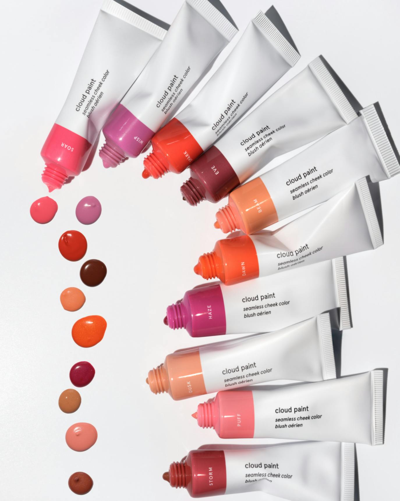 all 10 shades of Cloud Paint