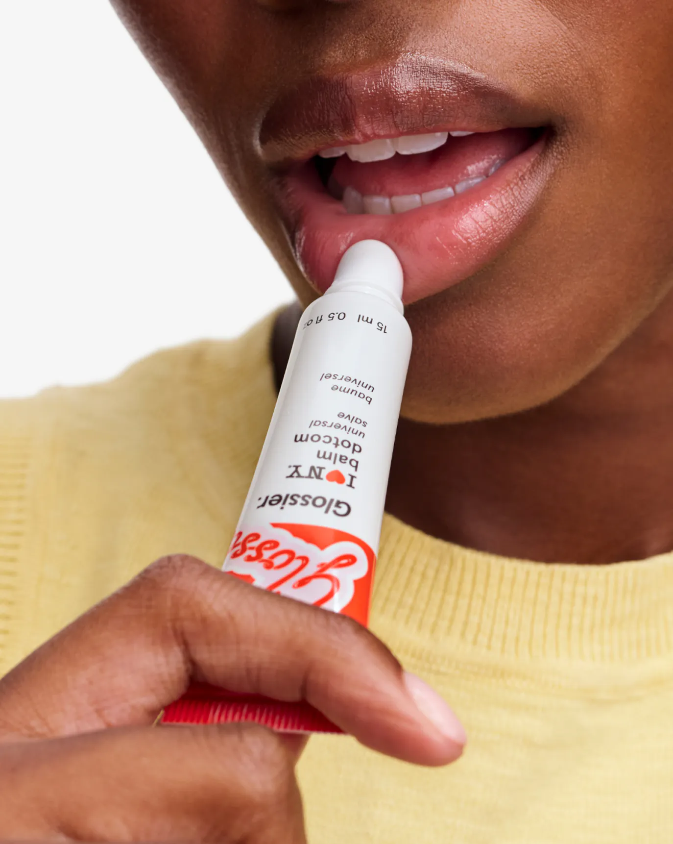 Taylor wears I ❤️ NY Balm Dotcom.