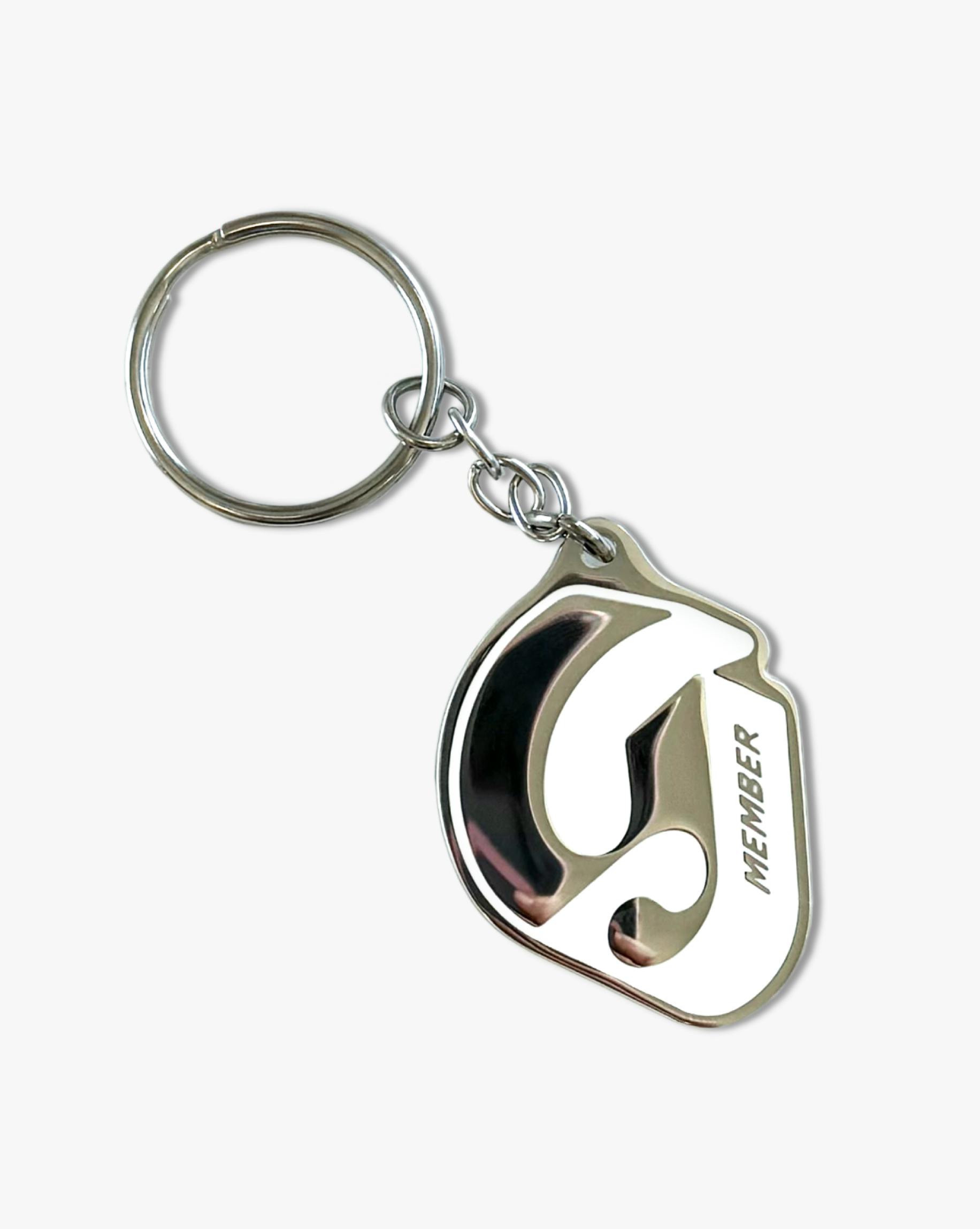 Glossier shops phone keychain