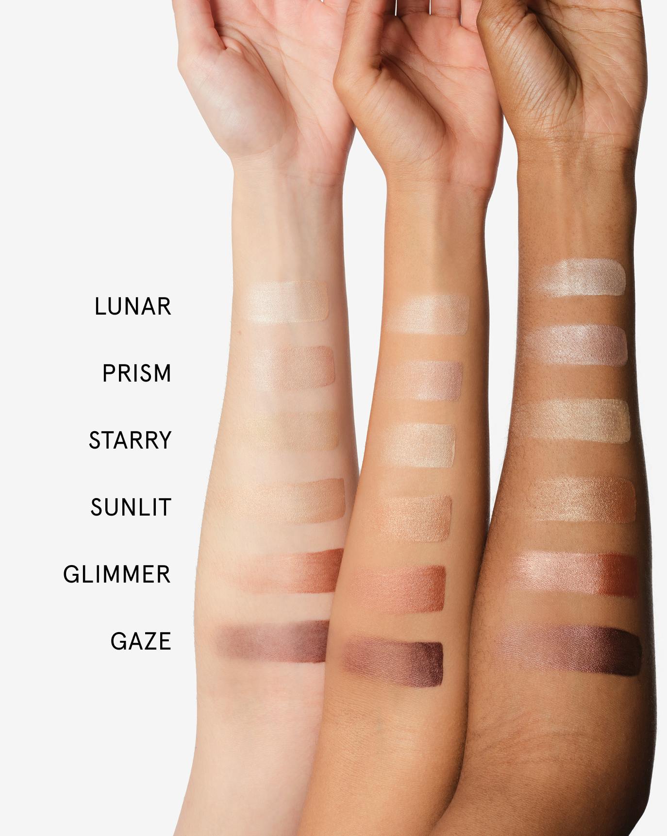 skylight swatches on arm