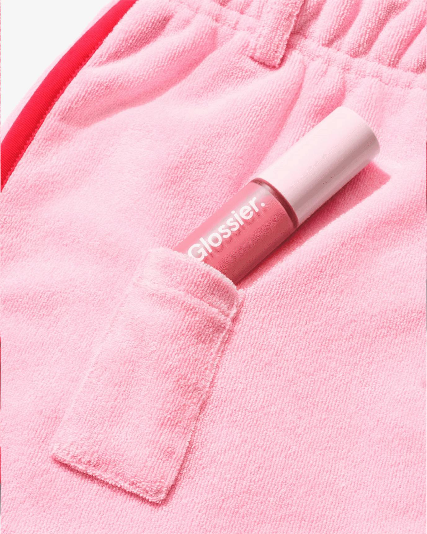 lip glaze and summer shorts