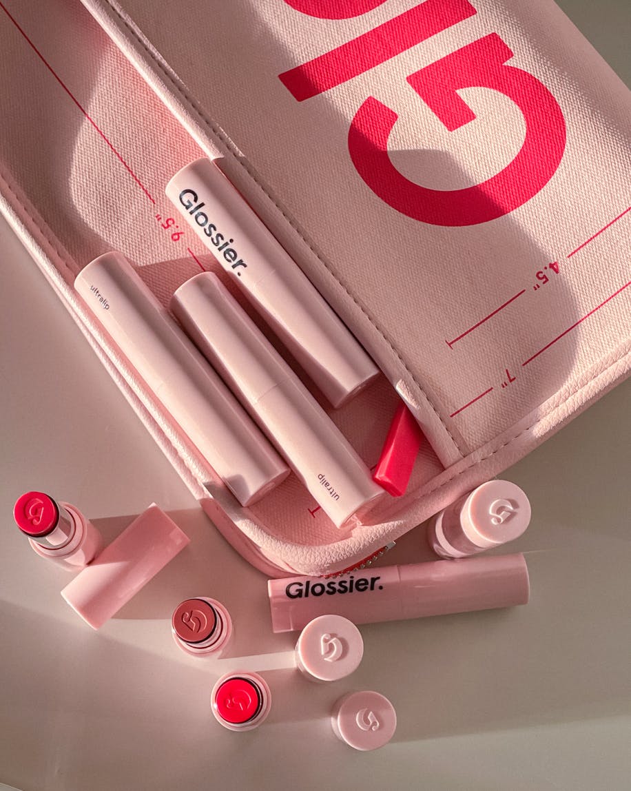 Glossier Mini high quality Beauty Bag