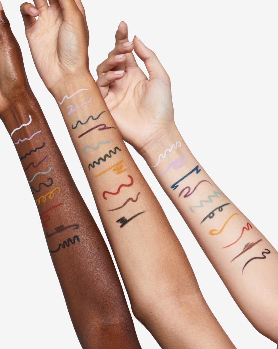 swatches of no.1. pencil on arm